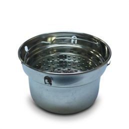 Alkalizing flask filter basket